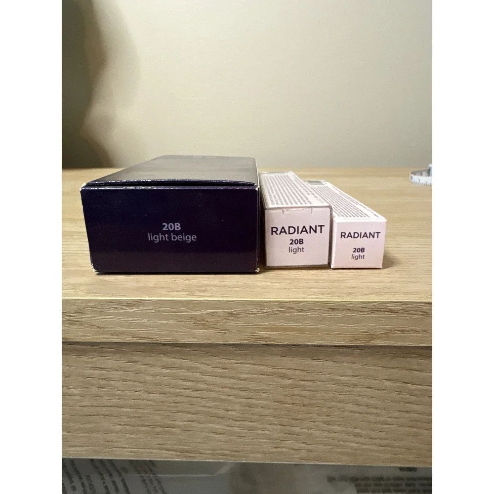 Tarte Amazonian Clay Foundation Shape Tape Radiant Concealer 20B Light Beige 3pc